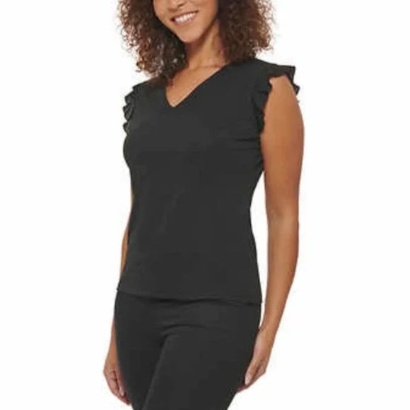 Ladies' Ruffle Sleeve Blouse, NWT - Picture 4 of 5